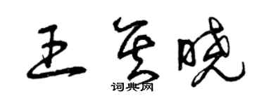 曾庆福王其晓草书个性签名怎么写