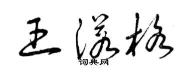 曾庆福王诺格草书个性签名怎么写