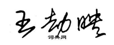 朱锡荣王劫映草书个性签名怎么写