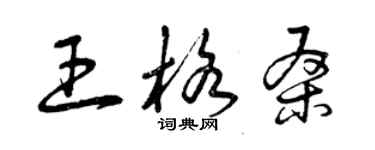 曾庆福王格桑草书个性签名怎么写