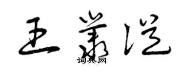 曾庆福王丛从草书个性签名怎么写