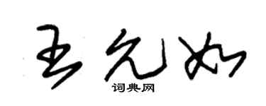 朱锡荣王允如草书个性签名怎么写