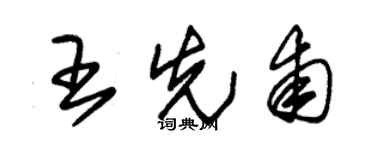 朱锡荣王先甫草书个性签名怎么写