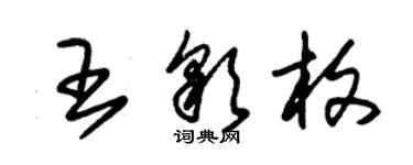 朱锡荣王彩枚草书个性签名怎么写