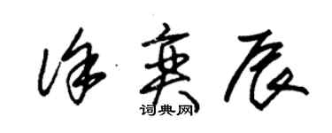 朱锡荣徐奕辰草书个性签名怎么写