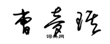 朱锡荣曹梦琪草书个性签名怎么写