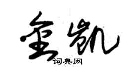 朱锡荣金凯草书个性签名怎么写