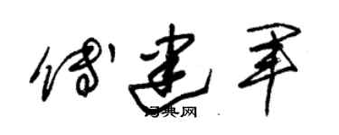 朱锡荣傅建军草书个性签名怎么写