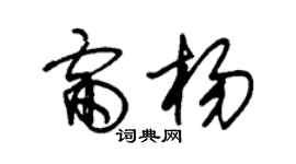 朱锡荣雷杨草书个性签名怎么写