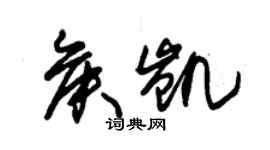 朱锡荣侯凯草书个性签名怎么写