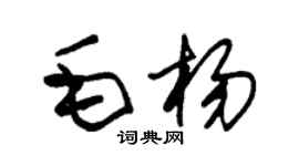 朱锡荣毛杨草书个性签名怎么写