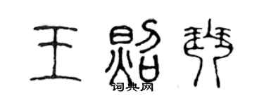 陈声远王照琴篆书个性签名怎么写