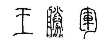 陈墨王胜军篆书个性签名怎么写
