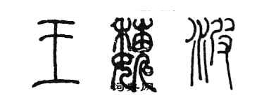 陈墨王巍波篆书个性签名怎么写