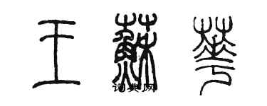 陈墨王苏华篆书个性签名怎么写