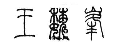 陈墨王巍峰篆书个性签名怎么写
