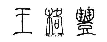 陈墨王格丰篆书个性签名怎么写