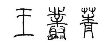 陈墨王丛菁篆书个性签名怎么写