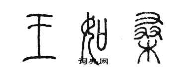 陈墨王如桑篆书个性签名怎么写