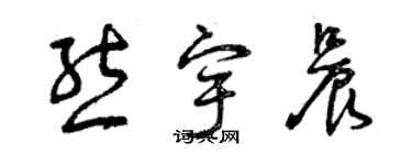 曾庆福熊宇晨草书个性签名怎么写