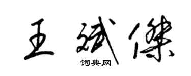 梁锦英王斌杰草书个性签名怎么写