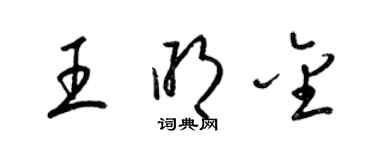 梁锦英王明金草书个性签名怎么写