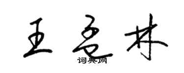 梁锦英王孟林草书个性签名怎么写