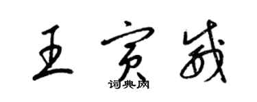 梁锦英王寅威草书个性签名怎么写
