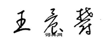 梁锦英王晨郁草书个性签名怎么写