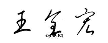 梁锦英王全宏草书个性签名怎么写