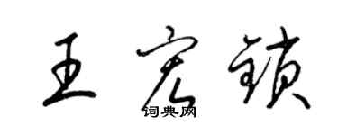 梁锦英王宏锁草书个性签名怎么写