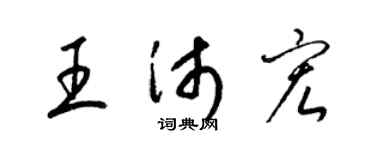 梁锦英王沛宏草书个性签名怎么写
