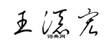 梁锦英王添宏草书个性签名怎么写
