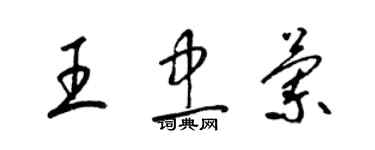 梁锦英王忠兰草书个性签名怎么写