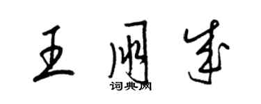 梁锦英王朋成草书个性签名怎么写