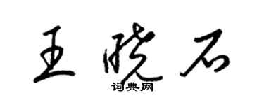 梁锦英王晓石草书个性签名怎么写