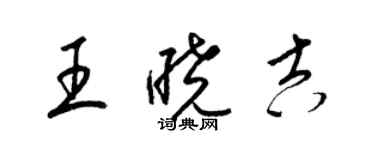 梁锦英王晓吉草书个性签名怎么写