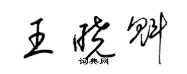 梁锦英王晓魁草书个性签名怎么写
