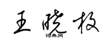 梁锦英王晓枚草书个性签名怎么写