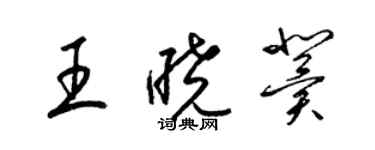 梁锦英王晓冀草书个性签名怎么写