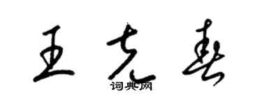 梁锦英王克春草书个性签名怎么写