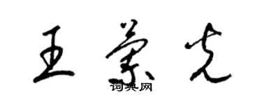 梁锦英王兰光草书个性签名怎么写