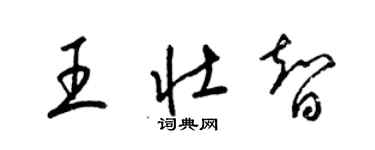 梁锦英王壮智草书个性签名怎么写