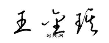 梁锦英王金琪草书个性签名怎么写