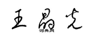 梁锦英王晶光草书个性签名怎么写