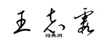梁锦英王志霞草书个性签名怎么写