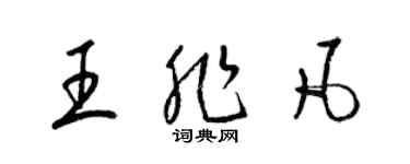 梁锦英王非凡草书个性签名怎么写