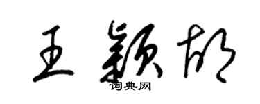 梁锦英王颖胡草书个性签名怎么写