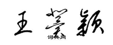梁锦英王冀颖草书个性签名怎么写