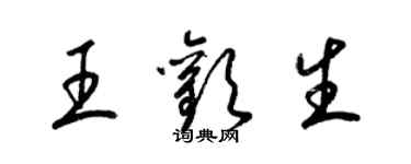 梁锦英王欢生草书个性签名怎么写